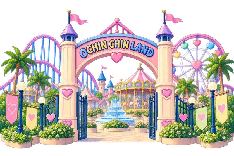 おちんちんランドの遊園地
